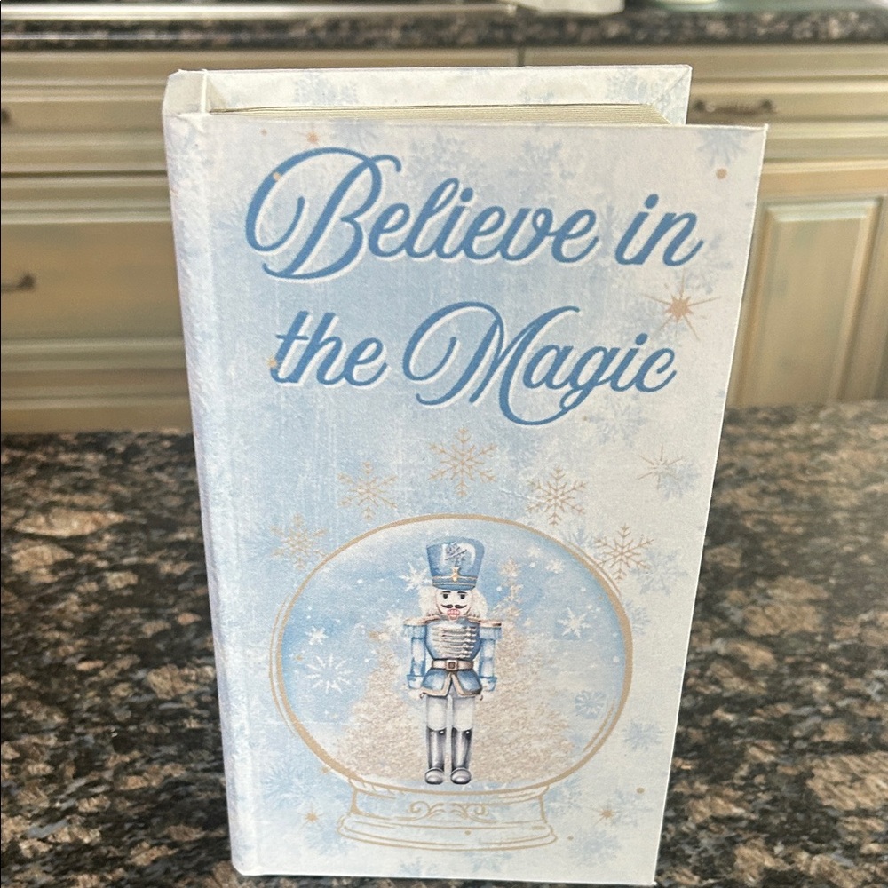 ASHLAND NUTCRACKER FAIRY TALE BOOK BOX BELIEVE IN THE MAGIC 9.5"